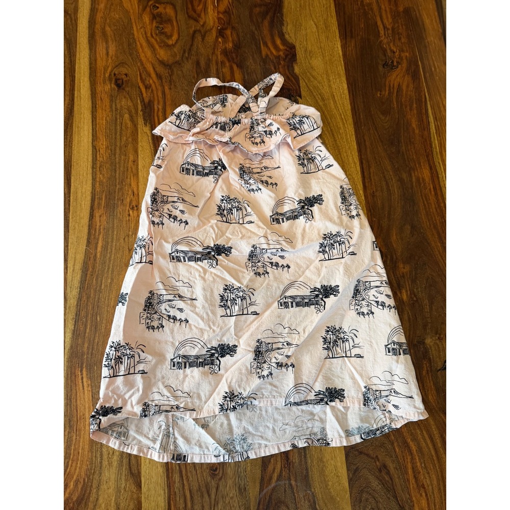 Patagonia Pataloha Kaka'ako Pink Tropical Organic Cotton Dress Girls 10 M - Picture 2 of 9